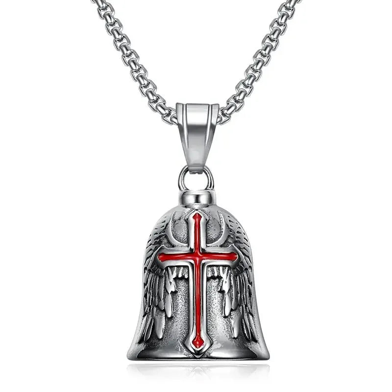 Vintage Christian Ice Crystal Jesus Head Pendant Necklace for Men and Women Cross Catholic Amulet Jewelry