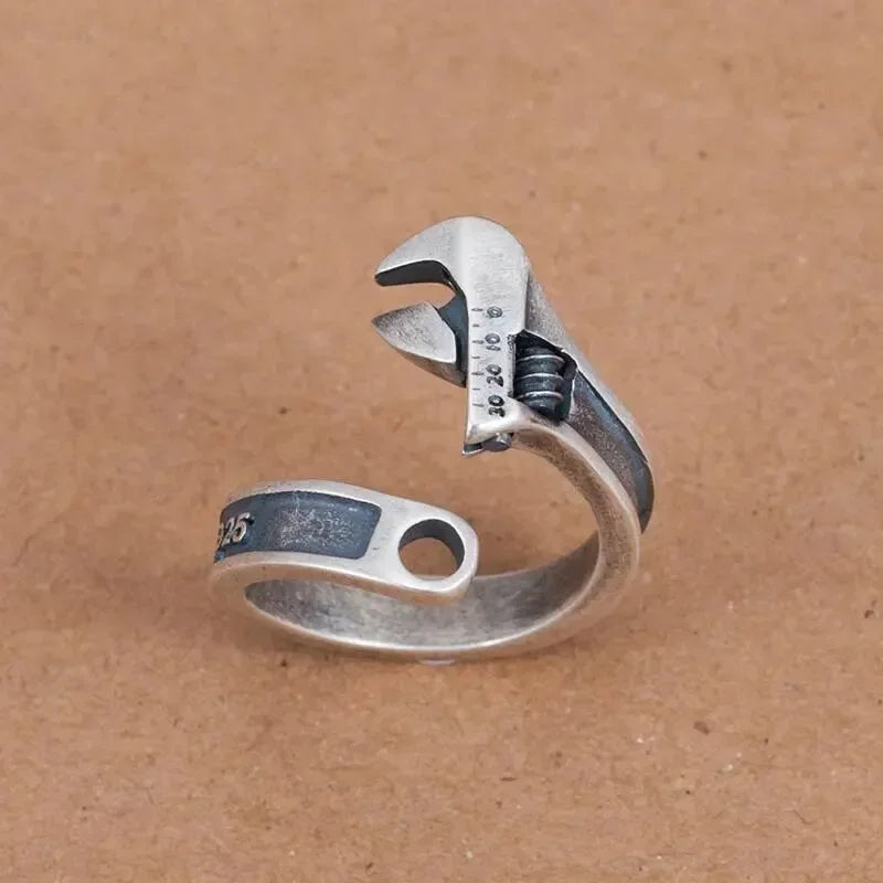 Retro Domineering Ethnic Style Fire-Breathing Dragon Ring Men\\'s Charm Open Ring Punk Motorcycle Rider Jewelry Accessories