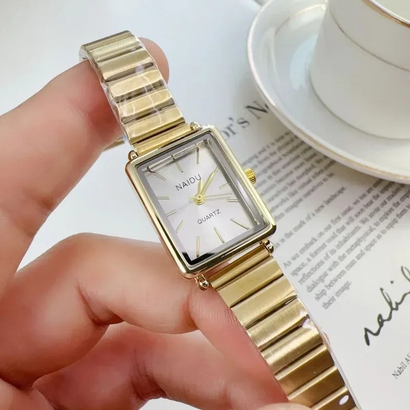2025 New Women Watch Stainless Steel Belt Quartz Watch Luxury Ladies Quartz Wristwatch Dropshipping Relojes Para Mujer