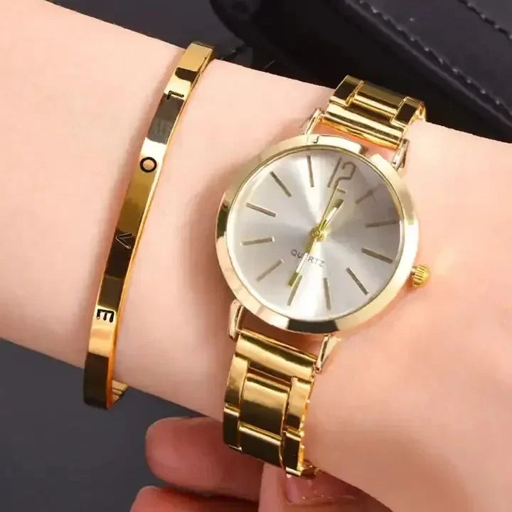 Women Watch Light Luxury Brand Stainless Steel Ladies Business Watches Female Student Fashion Quartz Wristwatches