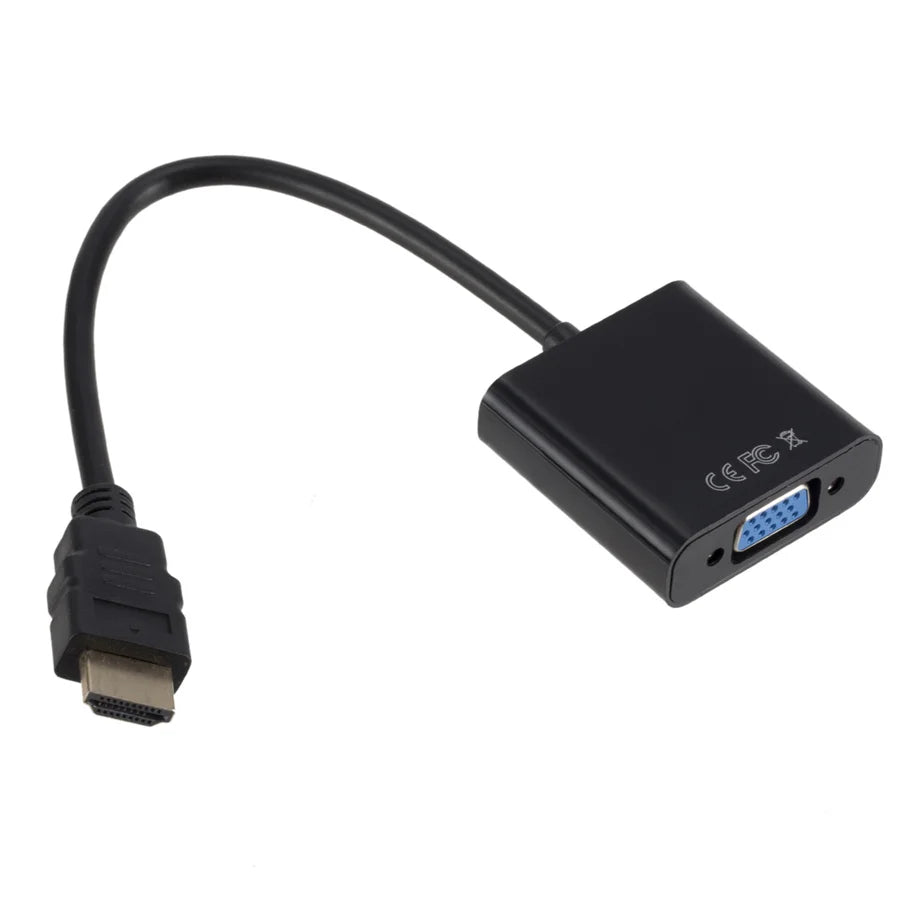 HDMI-compatible To VGA Cable Converter Full HD 1080P HDMI Male To VGA Female Adapter for Laptop PC HDTV Projector Tablet Monitor