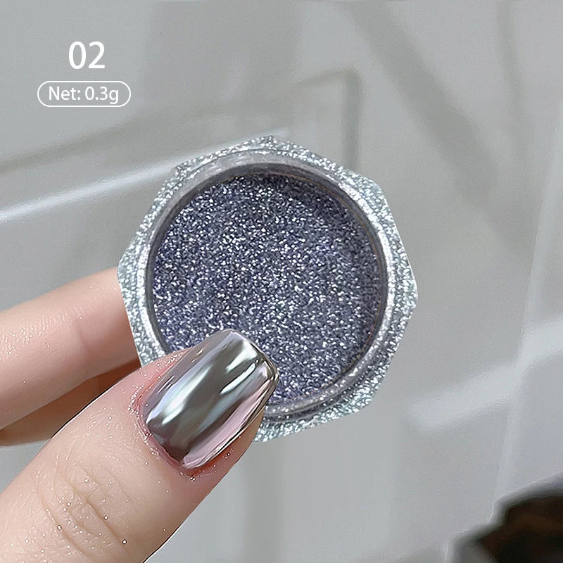1 Box Red Cat Magnetic Powder Water Light Pink Cat Magnetic Effect Nail Chrome Pigment Dust Manicure New Year Nail Art Supplies