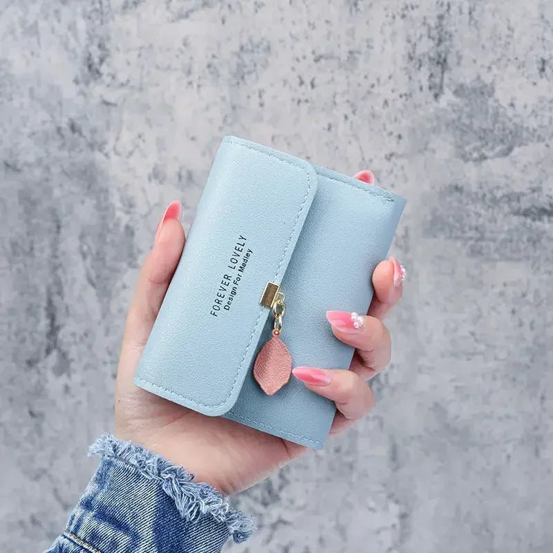 Fashion Short Women Wallets PU Leather Women Luxury Tassels Wallet Hasp Small Wallet Trend Coin Purse Ladies Card Holder Purses