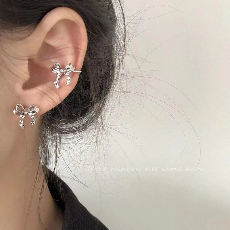 1PC  C-Shape Ear Clips for Women Girls Unisex Minimalist Fashion Cartilage Hoop Earrings Sets can be worn without ear holes