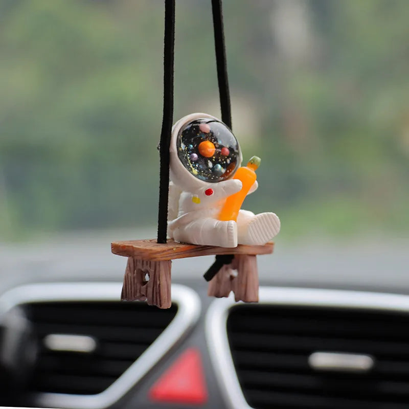 Car Accessories Interior Fun Ornaments Adorn Decors Car Decoration Creative Astronaut Pendant