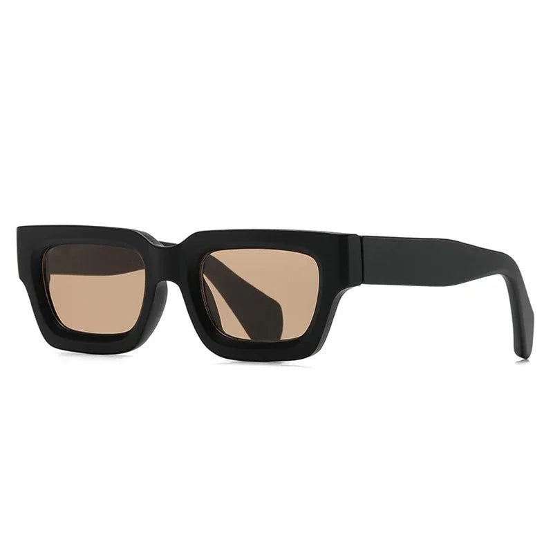 2024 Fashion Square Sunglasses Women Clear Ocean Gradient Lens Eyewear Vintage Trending Men Punk Kpop Sun Glasses Gafas De Sol