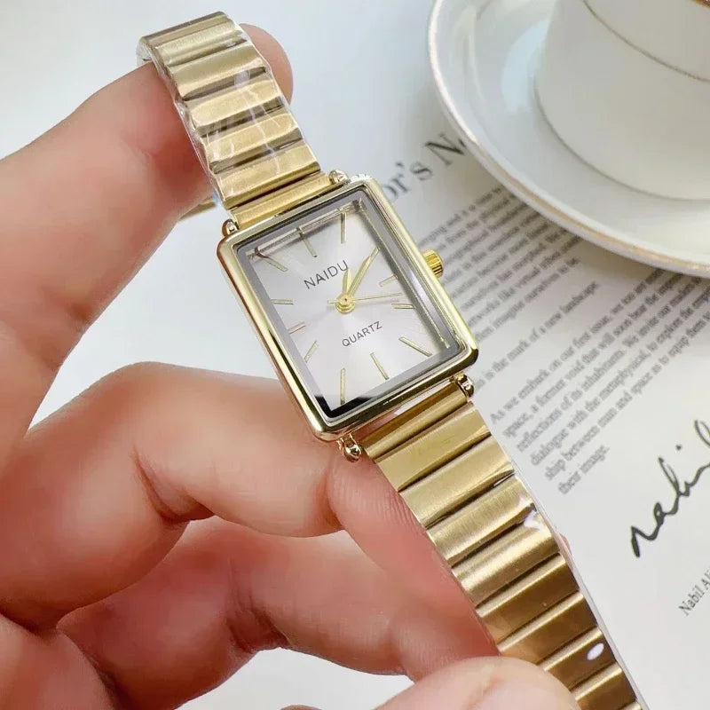 2025 New Women Watch Stainless Steel Belt Quartz Watch Luxury Ladies Quartz Wristwatch Dropshipping Relojes Para Mujer