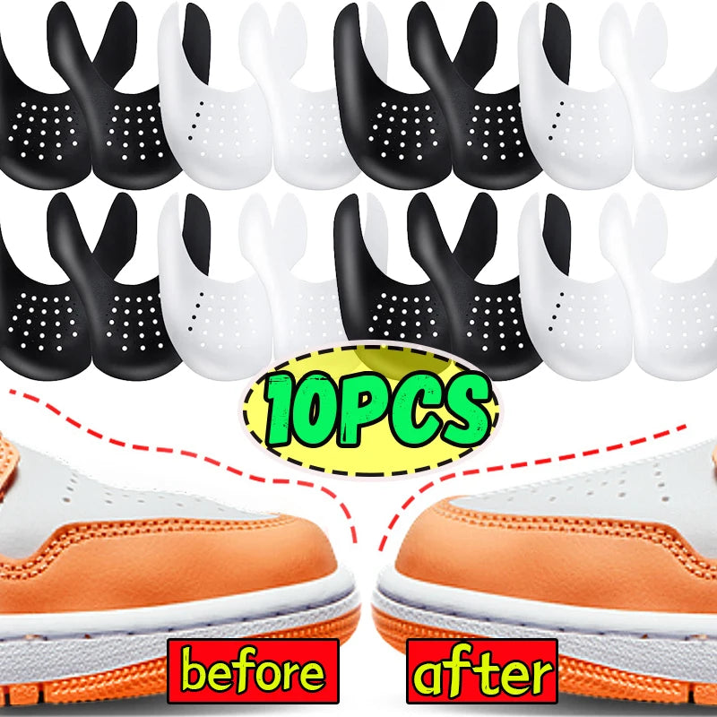 5Pairs Anti Crease Shoe Head Protector for Casual Sneaker Anti Wrinkle Shoe Toe Caps Support Stretcher Expander Shoes Protection