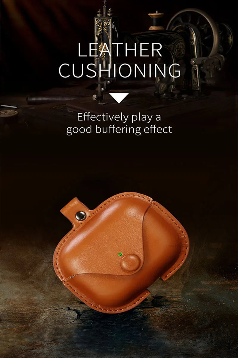For Airpods Pro 2 Case Leather Business Earphone Case Headset Shell Headphone Cover For Apple Air Pod 3 Pro 2nd Generation 2024