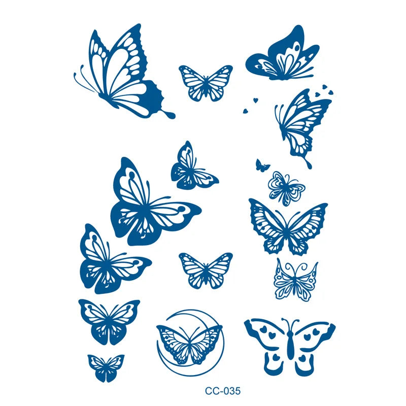 Finger Cochlear Herbal Fruit Juice Tattoo Sticker Waterproof Men Women Lasting Small Love Planet Semi Permanent Temporary Tattoo
