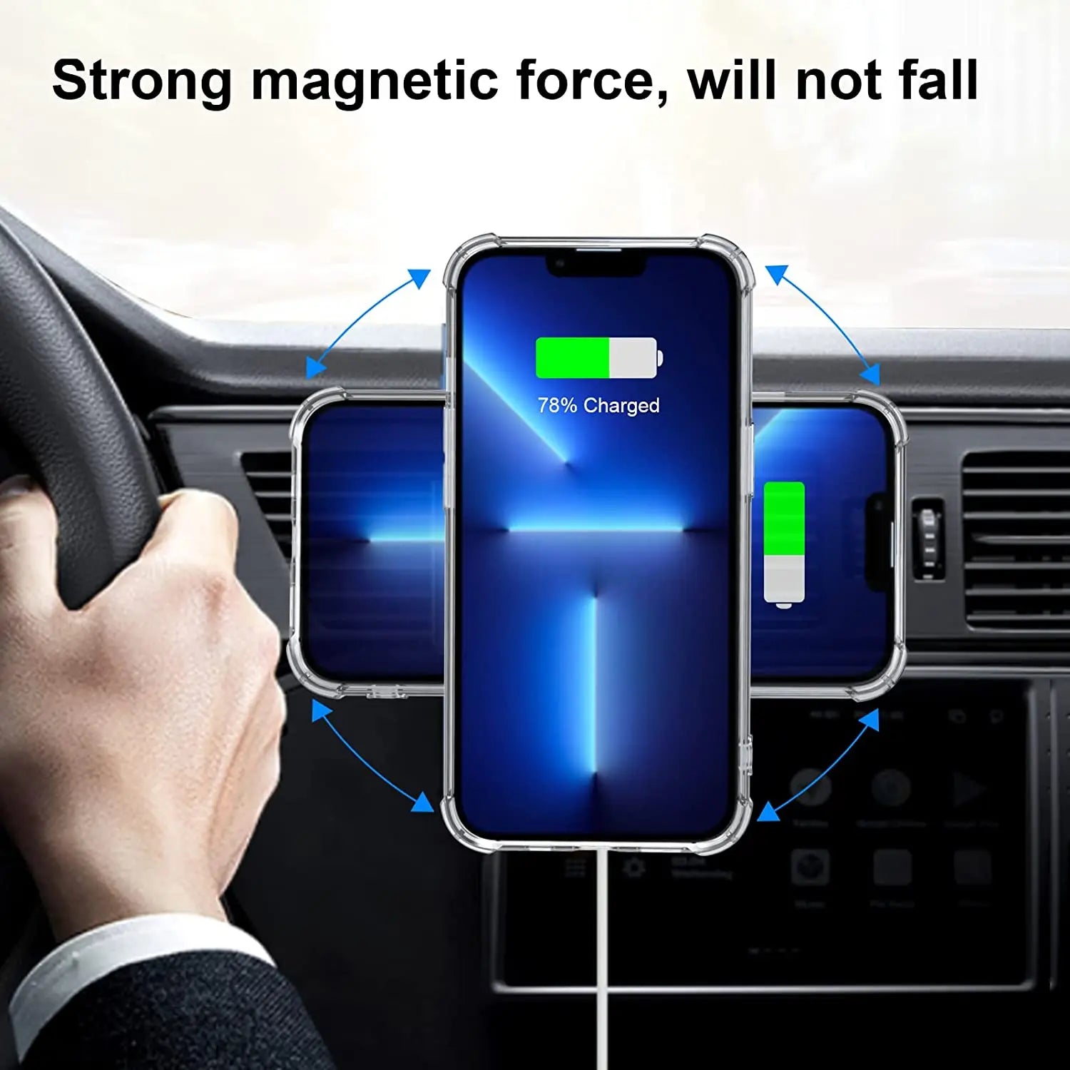 1-5PCS Metal Plate Ring for Magsafe Wireless Charging Iron Sheet Stickers Magnet Car Phone Holder Adhesive Disk for IPhone 14 15