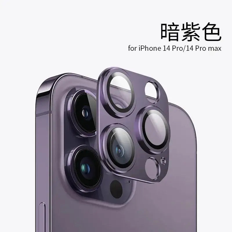 Metal Camera Lens Glass Protector for Apple IPhone 16 16pro 16plus 16promax 15 14 Pro Max Glass Rear Camera Lens Cover Accessory