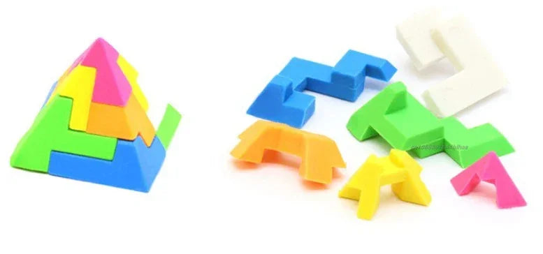 Block Puzzle Maze Toy Cube Rubber Eraser Kids Educational Toys Reward Prizes Toy Party Toys Favors Gift kids Learning supplies