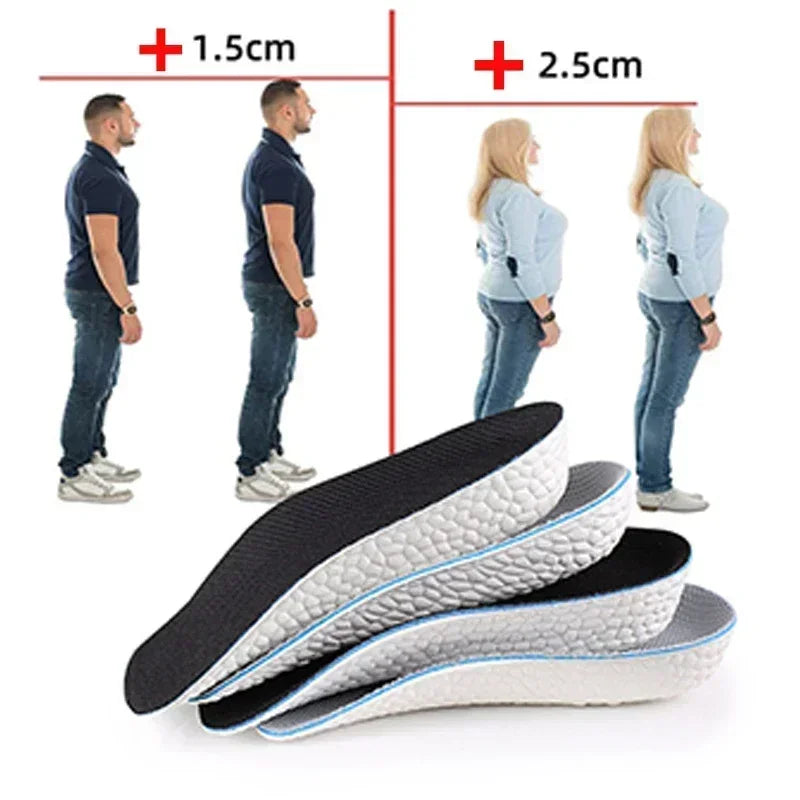1.5/2.5/3.5 Cm Arch Support Height Increase Insoles Light Weight Soft Elastic Lift Soft Elastic Lifting for Men Women Shoes Pads