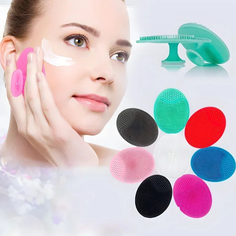 Men Facial Cleaning Brush Scrubber Silicone Miniature Face Deep Clean Shave Massage Face Scrub Brush Face Cleaner
