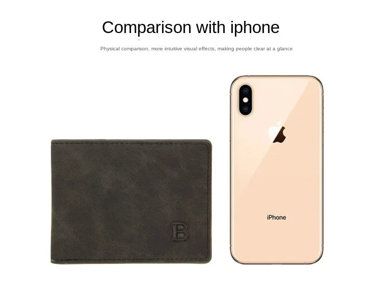 Business Men Wallets Small Money Purses Wallets New Design Dollar Price Top Men Thin Wallet with Coin Bag Zipper Coin Bag Wallet