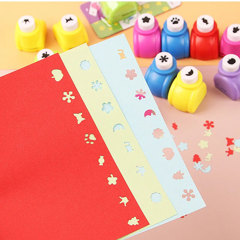 1Pc Mini Paper Punches DIY Crafts Tool Embossing Punches Kindergarten Handmade Hole Puncher For Scrapbooking Gift Card