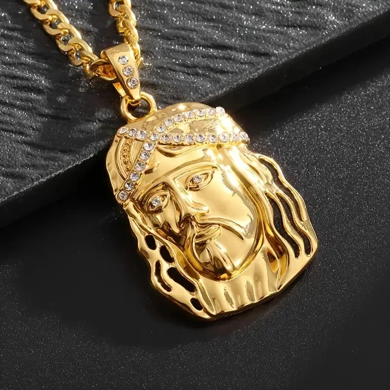 Exquisite Christ The Savior Jesus Necklace Men Women Religious Prayer Lucky Amulet Jewelry