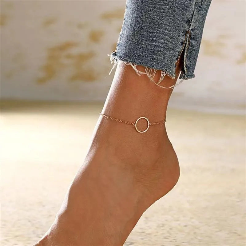 New Fashion Bohemia Butterfly Anklet Rhinestone Chain Foot Chain Jewelry For Women Summer Beach Anklet Butterfly Barefoot Chain