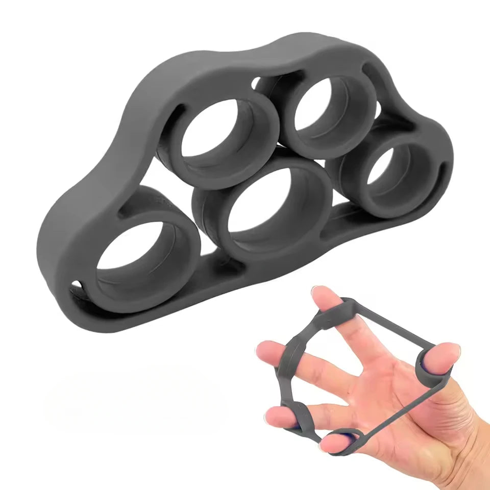 Silicone Finger Gripper Gym Hand Grip Resistance Band Wrist Stretcher Elastic Five Finger Expander Strength Trainer Exercise