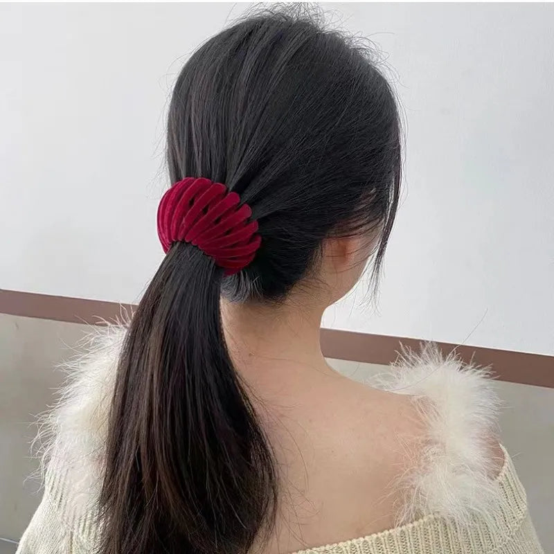Ponytail Hair Rings Clips Hair Clips Women Bird Nest Shaped Hair Hairpin Simple Magic Lazy Braider Tool Women Hair Accessories