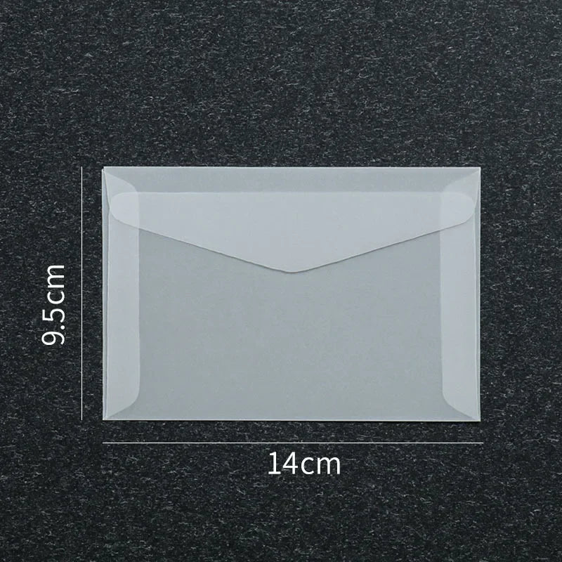 10pcs/lot Blank Translucent Envelope for Invitations Postcards European Giftbox Message Card Envelopes Wedding Business Letters