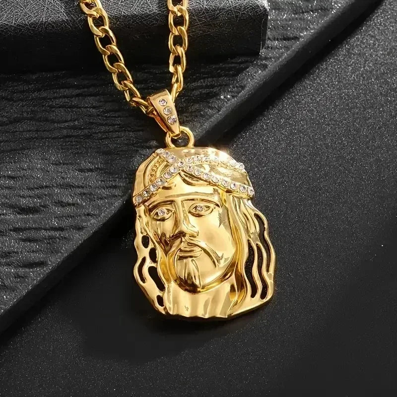 Exquisite Christ The Savior Jesus Necklace Men Women Religious Prayer Lucky Amulet Jewelry