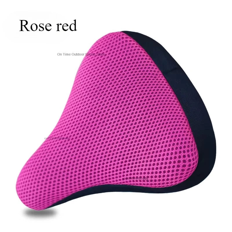 New 3D Soft Bicycle Saddle Bike Seat Cover Cycling Silicone Seat Cushion Cycling Breathable Saddle Comfortable Bicycle Bike