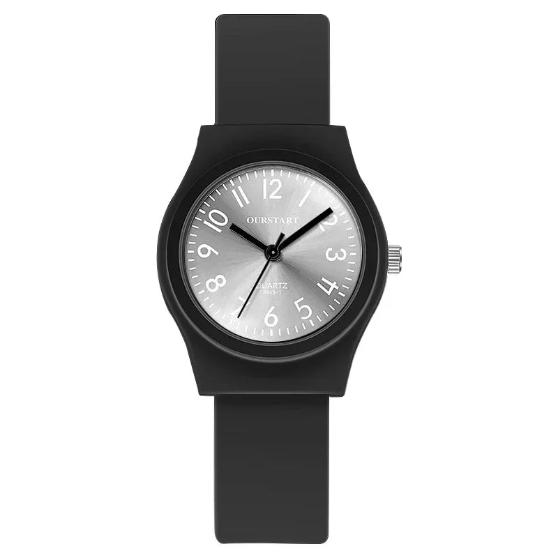 Candy Colored Silicone Strap Quartz Women's Watch Casual Fashion Digital Scale Wristwatch Montre Femme Reloj Mujer Dropshipping