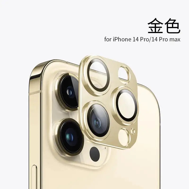 Metal Camera Lens Glass Protector for Apple IPhone 16 16pro 16plus 16promax 15 14 Pro Max Glass Rear Camera Lens Cover Accessory
