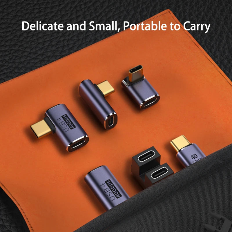 USB 4.0 PD 100W Adapter Type C Thunderbolt 3/4 40Gbps OTG Extension Cable Adapter Type C Male To Female Converter For PC Laptops