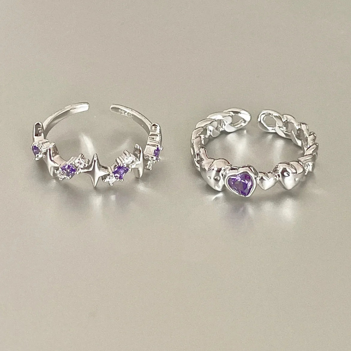 Luxury Zircon Heart Rings for Women Opening Adjustable Weave Rhinestone Ring Engagement Wedding Jewelry Fashion Girlfriend Gifts
