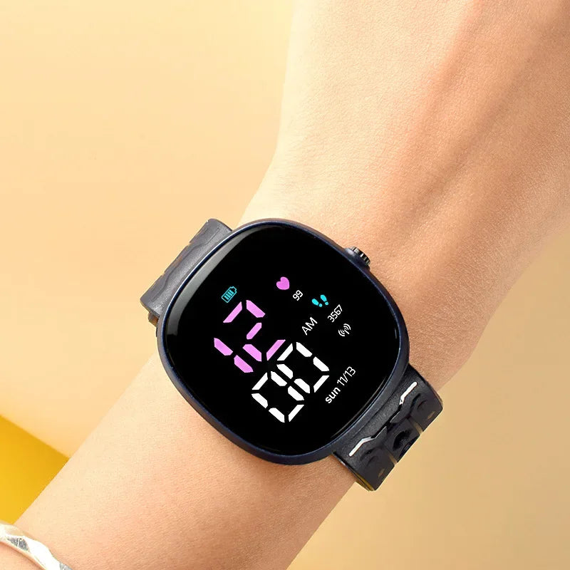 New LED Student Electronic Watch Children Wrist Watch Sports Waterproof Children's Digital Watch kids