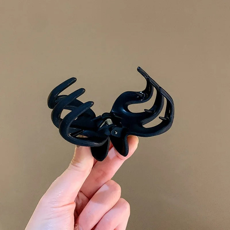 머리핀 Fashion Hight Ponytail Hair Claw Clip Acrylic Small Hair Claws Women Girls Shark Clips Headwear Barrette Hair Accessories