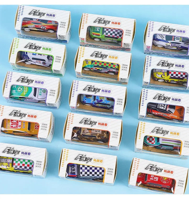 Children Stunt Car Model Alloy Body Pull Ejection Jumping Mini Cars Simulation Diecast Vehicle Collectible Toys for Kids Gift