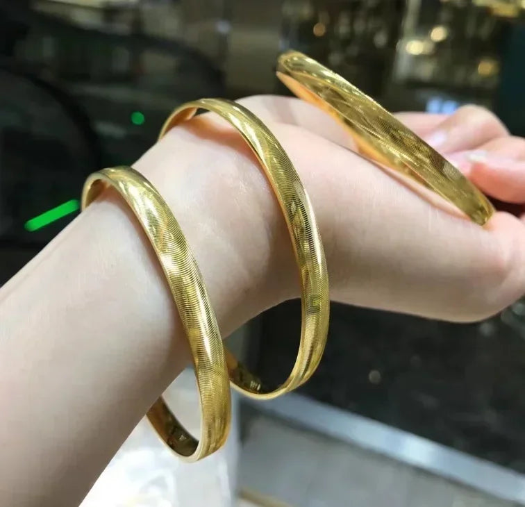 New Gold/Silver Color Bracelet Bangle for Women Classical Style Vintage Bracelet Bangle Jewlery Gifts Accessories