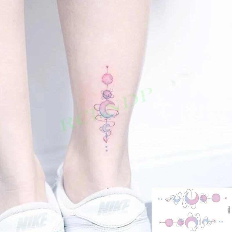 Waterproof Temporary Tattoo Sticker Anime Cartoon Kids Sea Love Pattern Flash Tatoo Fake Tatto Body Art for Woman Men
