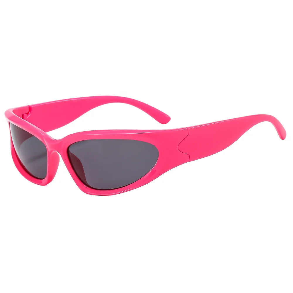New Sports Steampunk Y2K Sunglasses Women Punk Goggle Sun Glasses Men Silver Mirror Shades Fashion UV400 Eyewear Cycling Очки