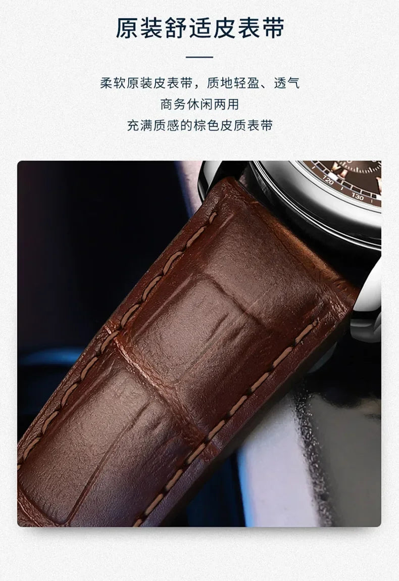 GENEVA High Quality Men's Luxury Belt Fashion Quartz Watch Men Round Business Student Sport Waterproof Glow