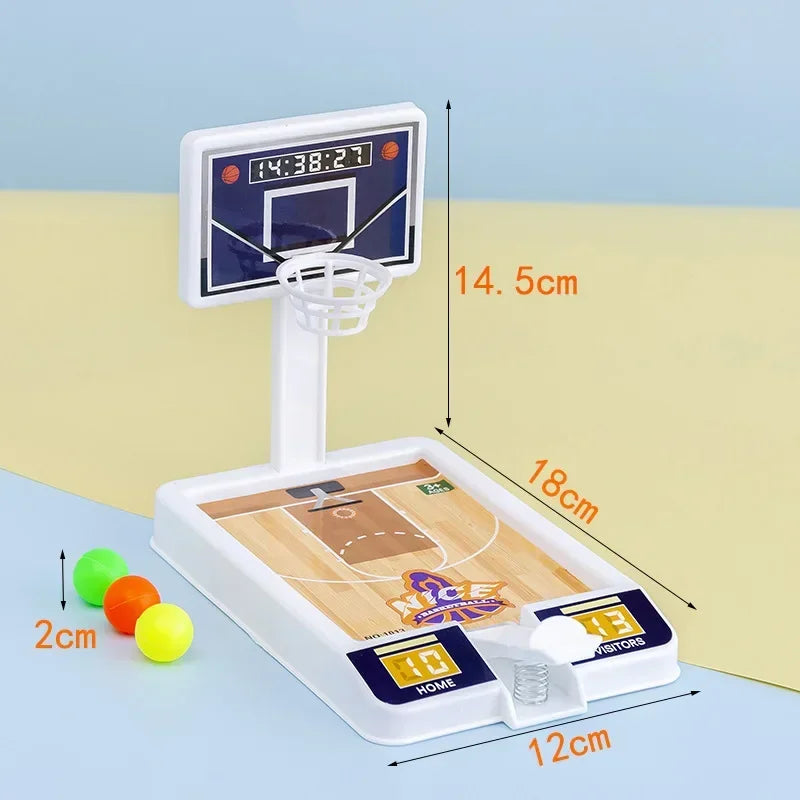 Board Game Mini Basketball Finger Shooting Machine Party Table Interactive Sport Games Parents Children Boys Girls Desktop Toy
