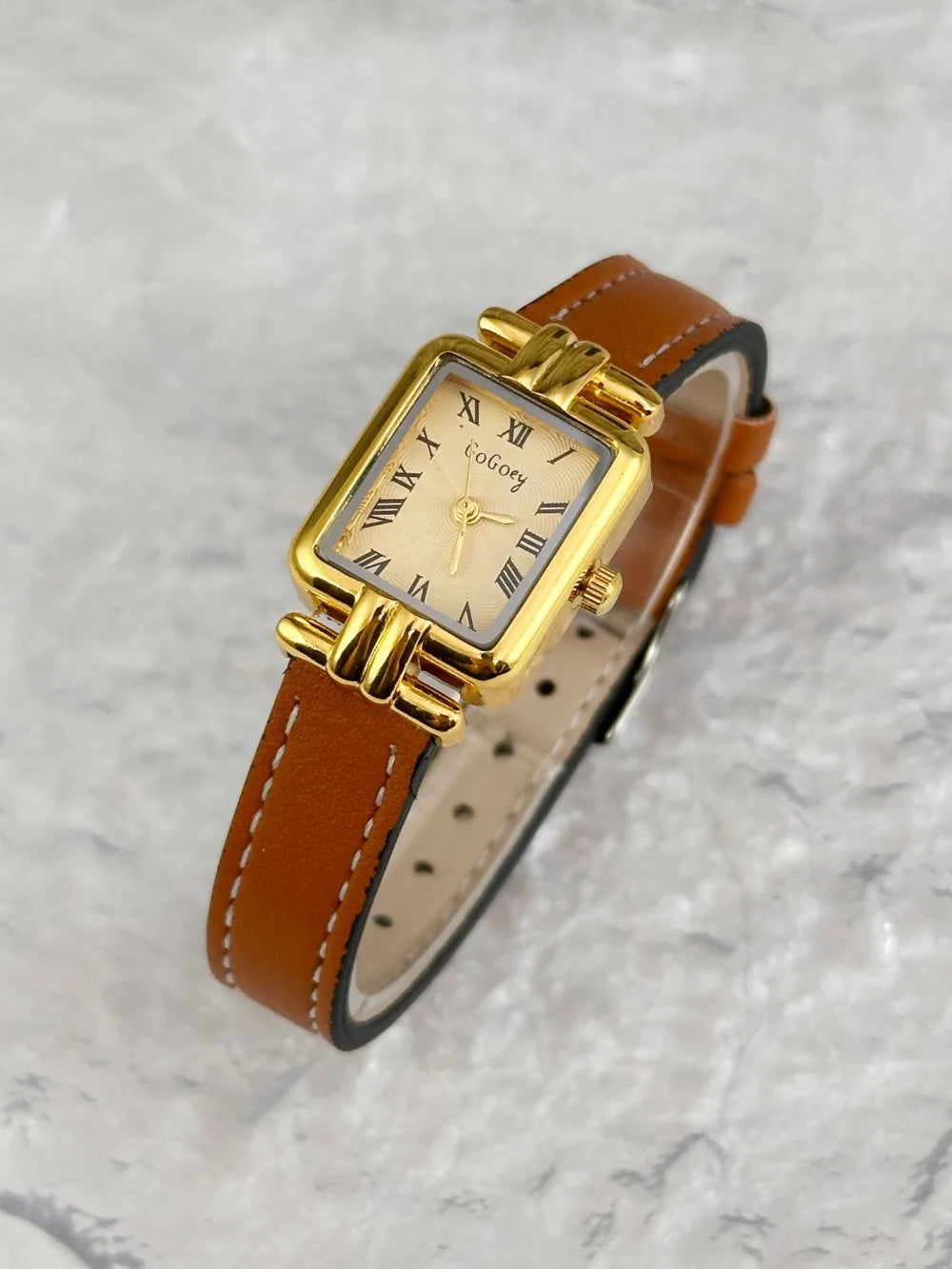 Fashion Ladies Watch Simple Vintage Roman Dial Quartz Watch Leather Strap Women Wristwatches Dropshipping Relojes Para Mujer