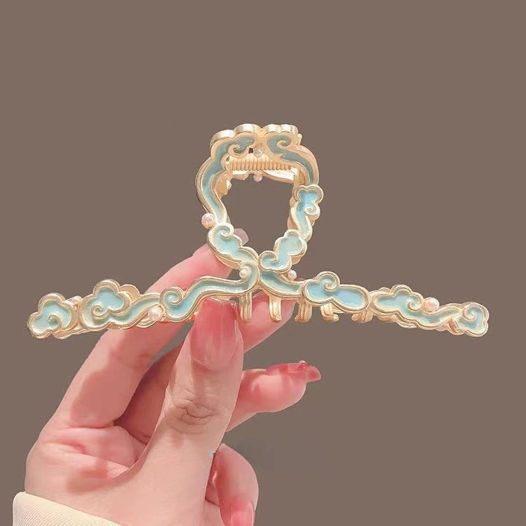 Pearl Flower Tassel Hair Claw for Women Cute Sweet Hair Clip Girls Fashion Elegance Headdress Korean Exquisite Hair Accessoires
