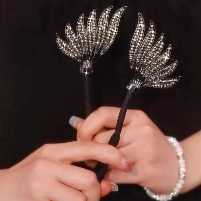 Women's Hair Twister Crystal Wings Curler Exquisite Temperament Hairpin Curling Hair Hairpins Hair Accessories