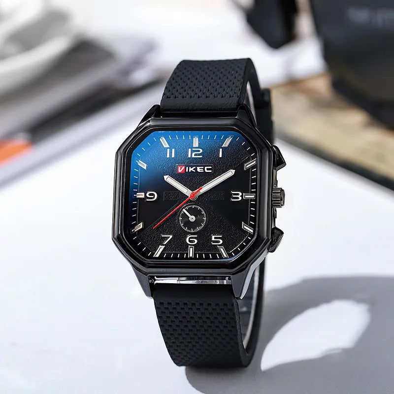 Brand Big Dial Men Watch Dropshipping Square Sports Watch Luxury Silicone Strap Gift Clock Student Wristwatch Wholesale