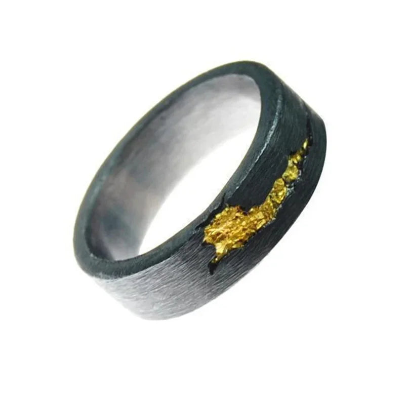 Vintage Flowing Fire Flame Ring Men Jewelry Trendy Individualized Cool Style Open Ring Male Index Finger Accessories