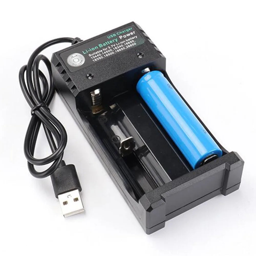 2 3 4 Slot 18650 Charger LiIon Battery 4.2V USB Independent Charging Portable Electronic 18500 16340 14500 26650 Battery Charger