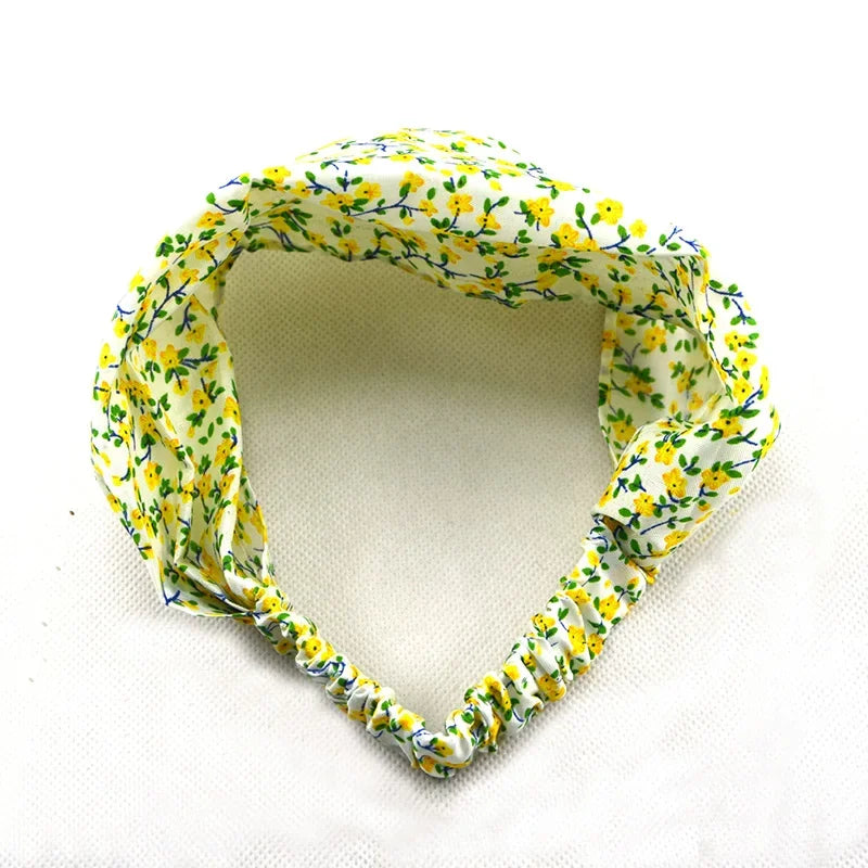 Elastic Children Printed Headband Mother Aldult Hijab Floral Baby Bandanas Kids Headwear Hats Newborn Head Scarf Accessories