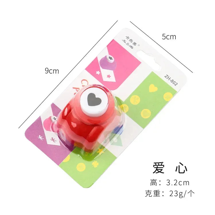1Pc Mini Paper Punches DIY Crafts Tool Embossing Punches Kindergarten Handmade Hole Puncher For Scrapbooking Gift Card