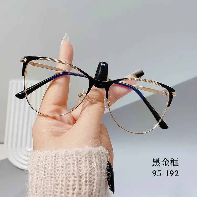 Fashion Luxury Women Transparent Anti Blue Light Glasses Computer Eyewear Frame Men Brand Designer Optical Spectacle Eyeglasses