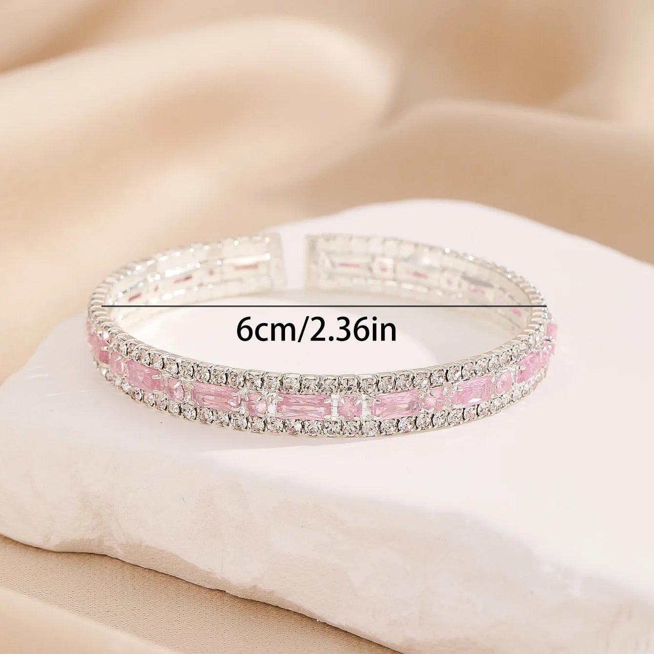 Top Sale  Micro-inlaid Zircon Color Bracelet Full AAA Zircon Austrian Crystal Femme Women Link Chain Jewelry Bangles